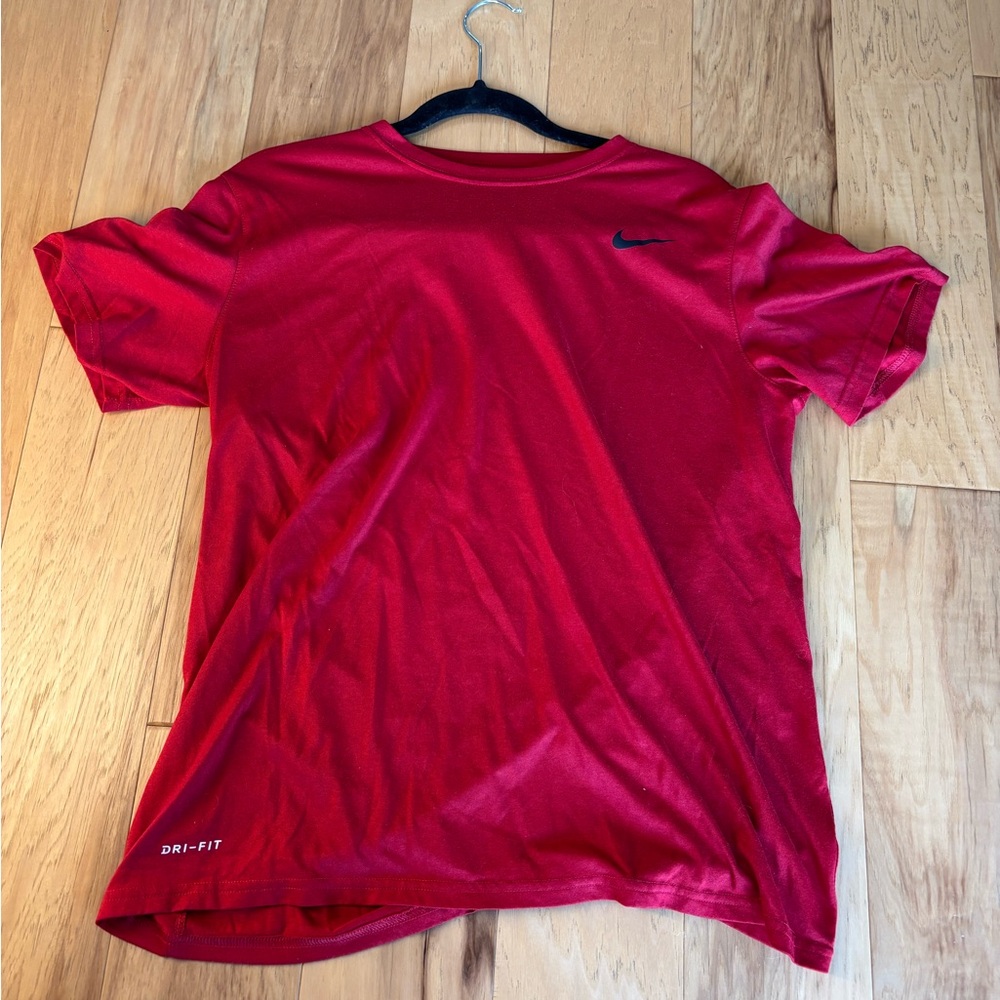 Nike Red Short Sleeve Performance Tee